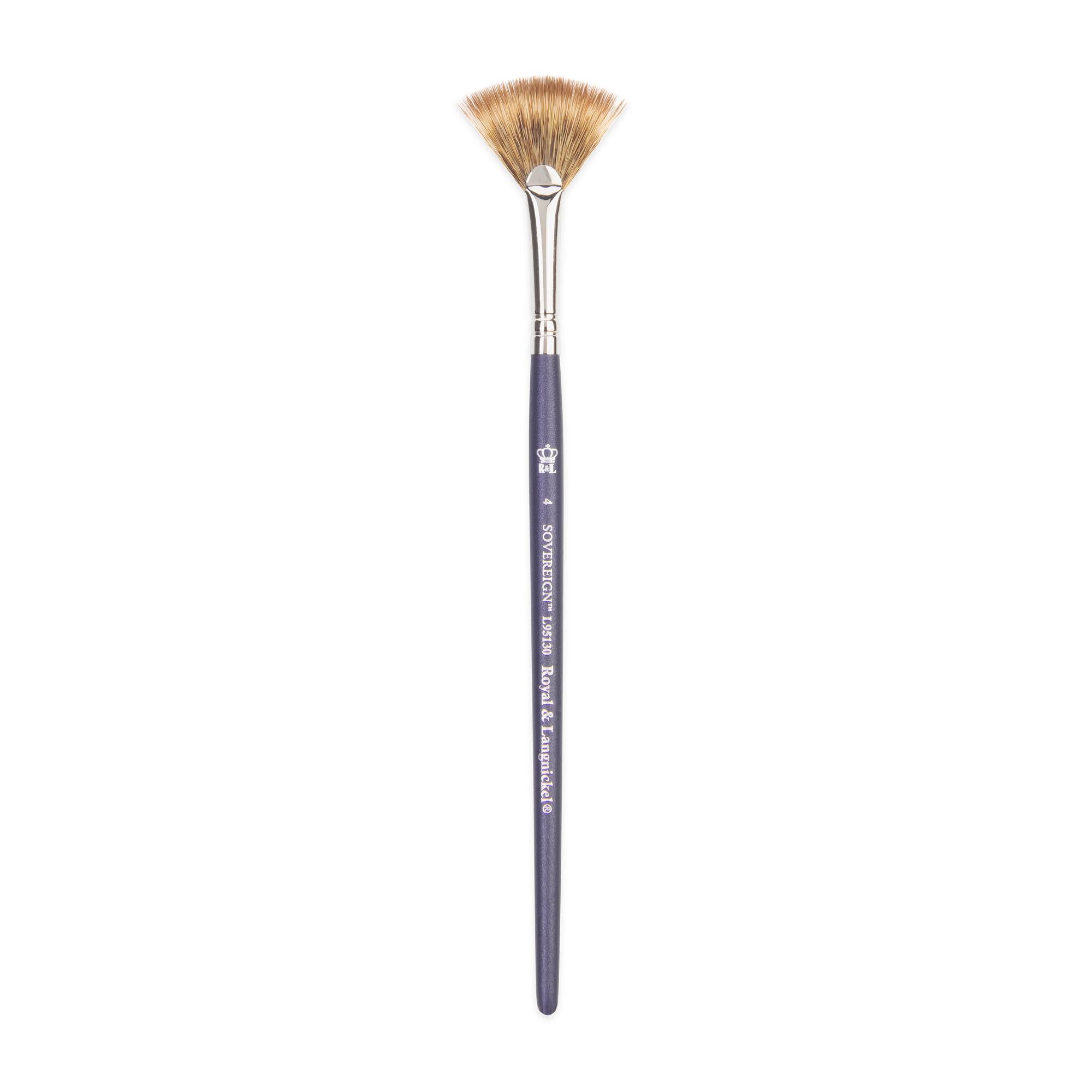 Royal & Langnickel® Sovereign™ Synthetic Long Handle Fan Blender Brush